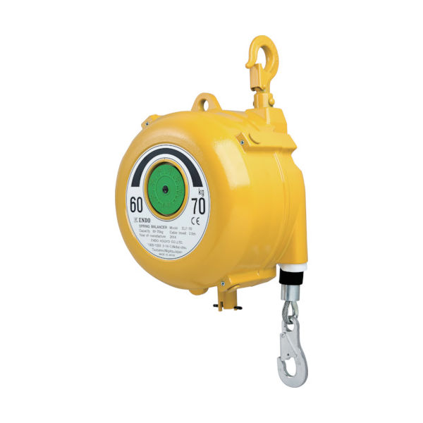 遠藤工業 ENDO スプリングバランサー ELFー70 60~70Kg 2.5m 1台(1個) 337-4963（直送品）
