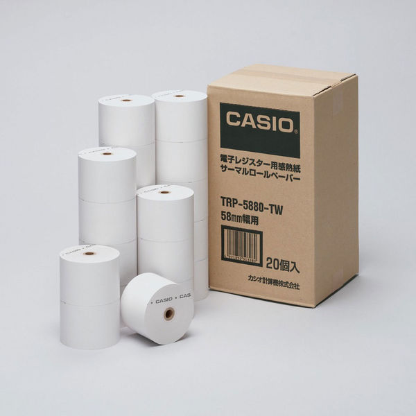 カシオ V-REGI（V-R200 V-R200-BD-J)対応 汎用80mm感熱ロール紙(10巻