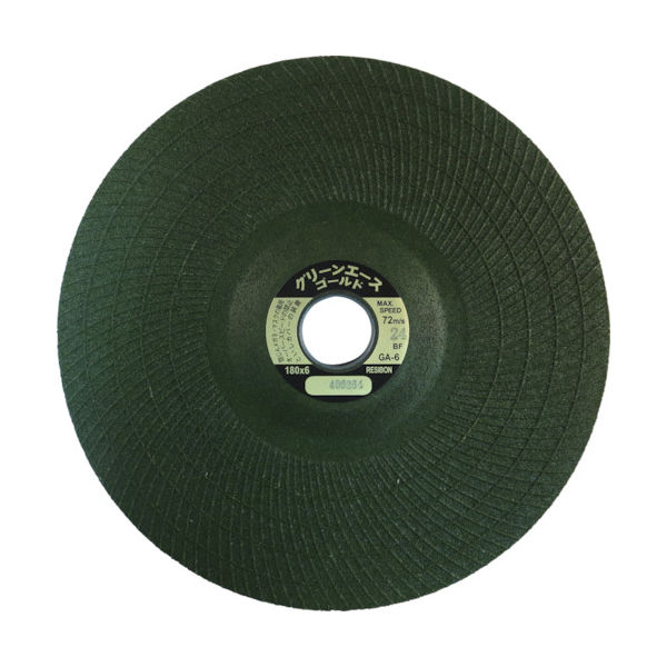 日本レヂボン レヂボン グリーンエースゴールドGA6 180×6×22 24 GA1806-24 1セット(25枚) 355-7146（直送品）