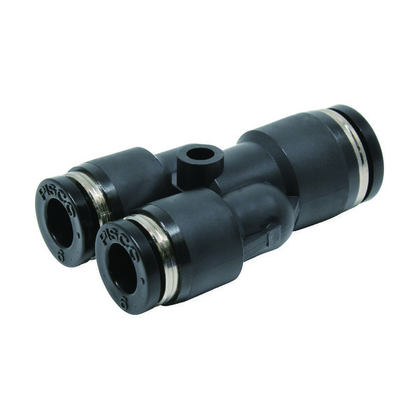 日本ピスコ ピスコ チューブフィッティング 違径ユニオンワイ 8×6 PW8-6 1個 360-4357（直送品）