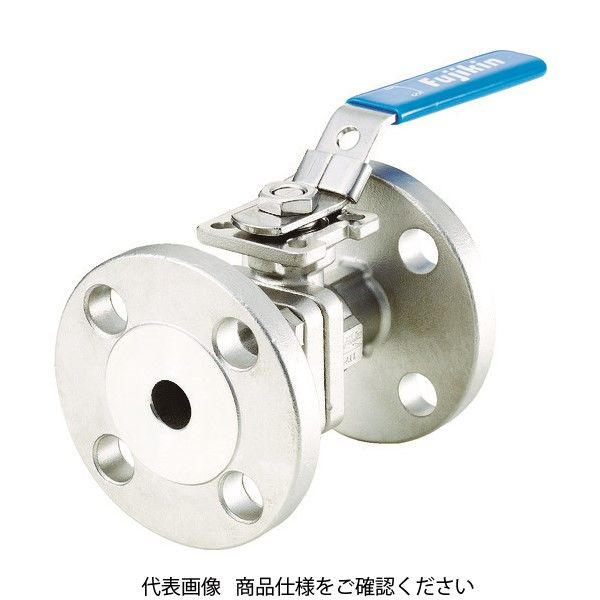 フジキン Fujikin ステンレス鋼製1MPaフランジ式2ピースボール弁40A(1 1/2) UBV-21-J10R-H-ALX 1個（直送品）