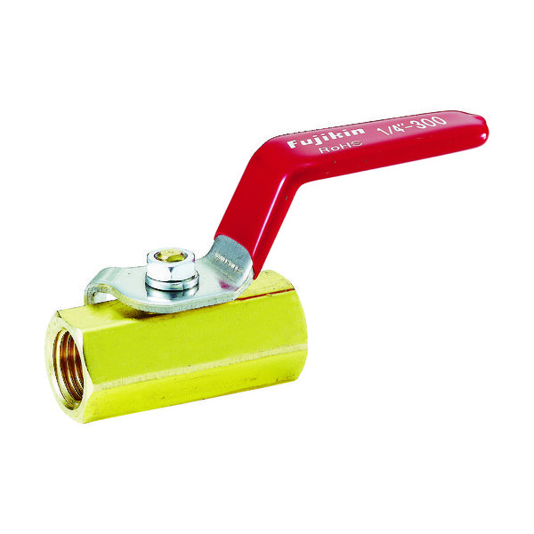 フジキン Fujikin 黄銅製1.96MPaミニボール弁8A(1/4) DBV-12B-R 1個 365-5067（直送品）