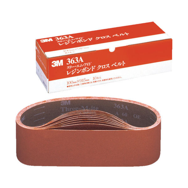 スリーエム ジャパン 3M レジンボンドクロスベルト 100X915mm #400 363A 400 100X915SK 1セット(10本)（直送品）