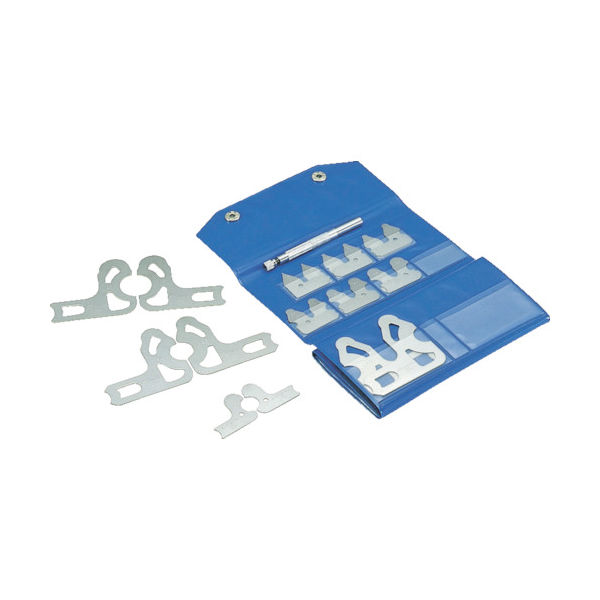 トラスコ中山 TRUSCO ラジアスゲージ L型 測定範囲13.5~17.0 8枚組 L300MC 1セット 229-5971（直送品）