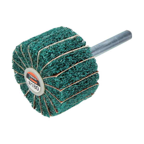 トラスコ中山 TRUSCO ナイロンミックスホイール 外径40X厚25X軸6 180♯ 5個入 FM4025-180 1箱(5個)（直送品）