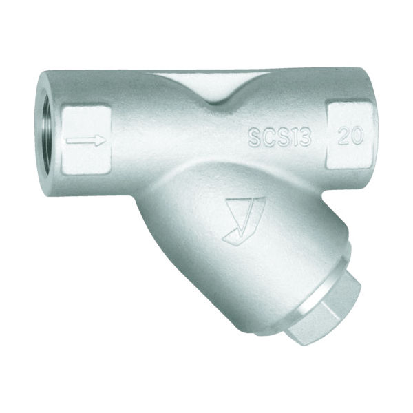 ヨシタケ YOSHITAKE Y形ストレーナ(ステンレス鋳鋼) 80メッシュ 呼び径:25A、1B SY-17-80M-25A 1台（直送品）