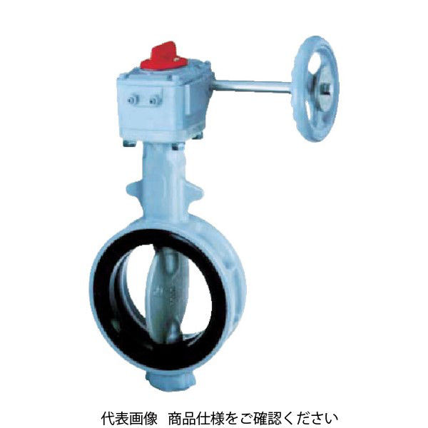 トモエ 300A ギヤ式 バタフライバルブ