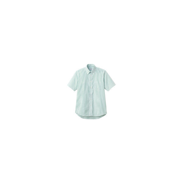 FACE MIX（フェイスミックス） ユニセックス 大きいサイズ 半袖シャツ グリーン LL FB4509U（直送品）