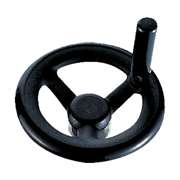 イマオコーポレーション イマオ 丸リム型エンプラハンドル車(回転握り付き)125 RP125ER 1個 105-8266（直送品）