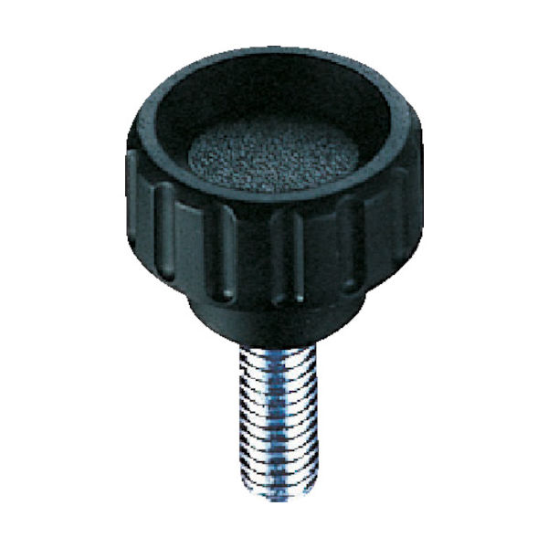 イマオコーポレーション ELESA フルートノブ(オネジ・スチール製)32×40 M10 FTK32X40 1個 106-0295（直送品）