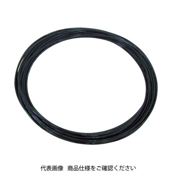 千代田通商 チヨダ TPタッチチューブ 10mm/100m 黒 TP-10X6.5-100 BK 1巻 158-9458（直送品）