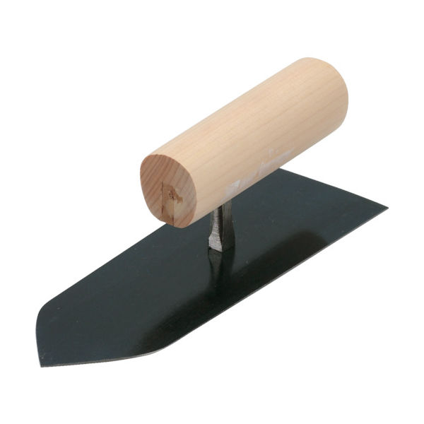 ナルセ商工 カネ三 半焼中塗鏝 元幅82×先幅74 コテ長さ240mm HNK-240 1丁 233-4003（直送品）