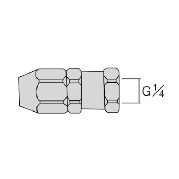アネスト岩田 ホースジョイント G1/4袋ナット AJU-02F 1個 284-2386（直送品）