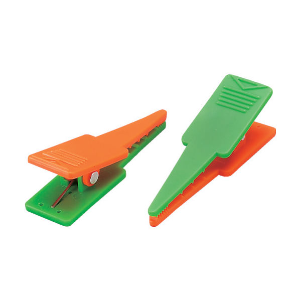 マイゾックス ポイントクリップ 緑/オレンジ(1袋4個入) PK-2 1袋(4個) 308-1443（直送品）