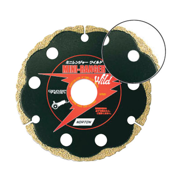 サンゴバン NORTON ダイヤモンドカッター ミニレンジャーワイルド125x2.2x22 221005-71001 1枚 320-4359（直送品）