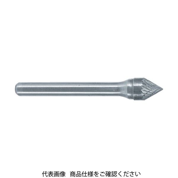 スーパーツール スーパー スーパー超硬バー シャンク径6mm(円錐型60度)シングルカット(刃径:6.0) SB50C01S 1本（直送品）