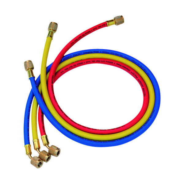 アサダ イエロージャケット R410A用チャージングホースプラス2 92cm 3本パック Y21583 1セット 249-5643（直送品）