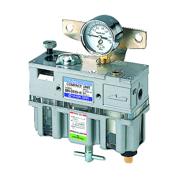 日本精器 FRLユニット8A一体型 BN-2510-8 1個 103-6114（直送品）