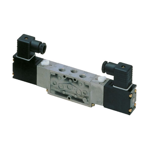 4Fシリーズパイロット式5ポート弁セレックスバルブ 3.9C[dm[[の3乗]]/(S・bar)]/音速コンダクタンス 4F320-10-AC200V（直送品）