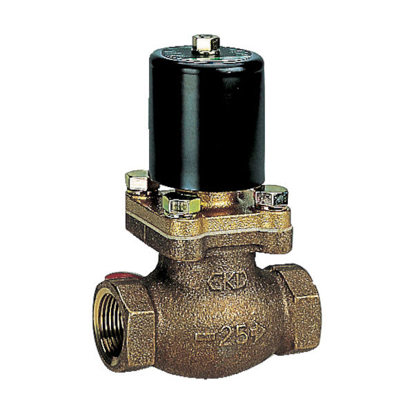 CKD 空気用パイロットキック式2ポート電磁弁 PKA-04-27-AC200V 1台 110-3423（直送品）