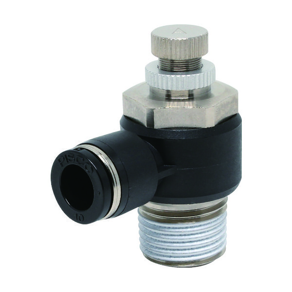 日本ピスコ ピスコ スピードコントローラ エルボ メーターアウト制御チューブ10ネジR1/2 JSC10-04A 1個 290-8352（直送品）