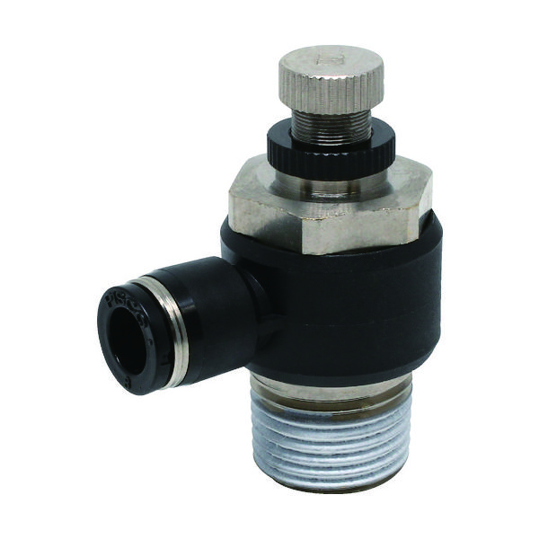 日本ピスコ ピスコ スピードコントローラ エルボ メーターイン制御チューブ8ネジR1/2 JSC8-04B 1個 290-8158（直送品）