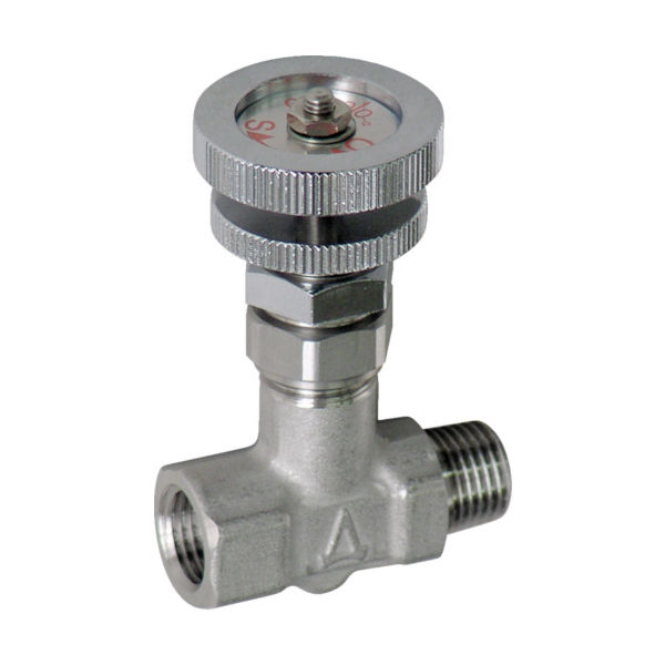 アソー ASOH ニードルバルブ チッコローα 外×内ネジ型 PT1/8 SM-1011 1個 295-0596（直送品）