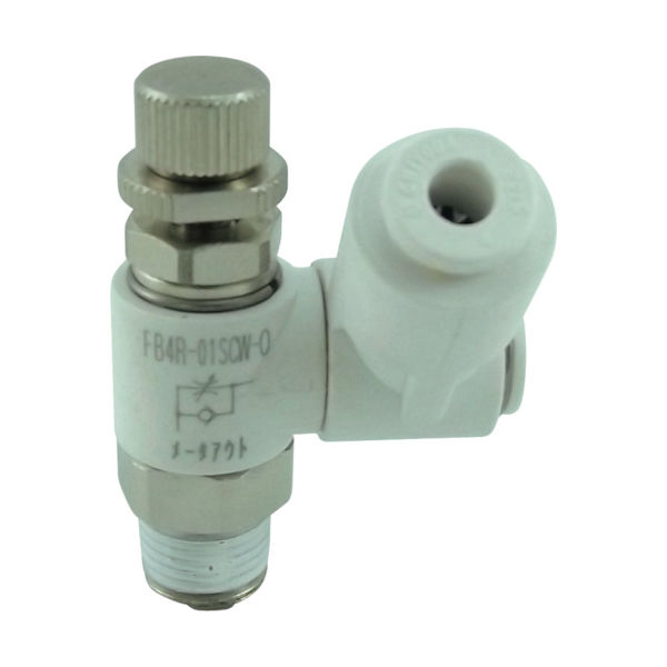 千代田通商 チヨダ ファイブスピードコントローラβ 白 メーターアウト4mm・R1/8 FB4R-01SCW-O 1個 158-7421（直送品）