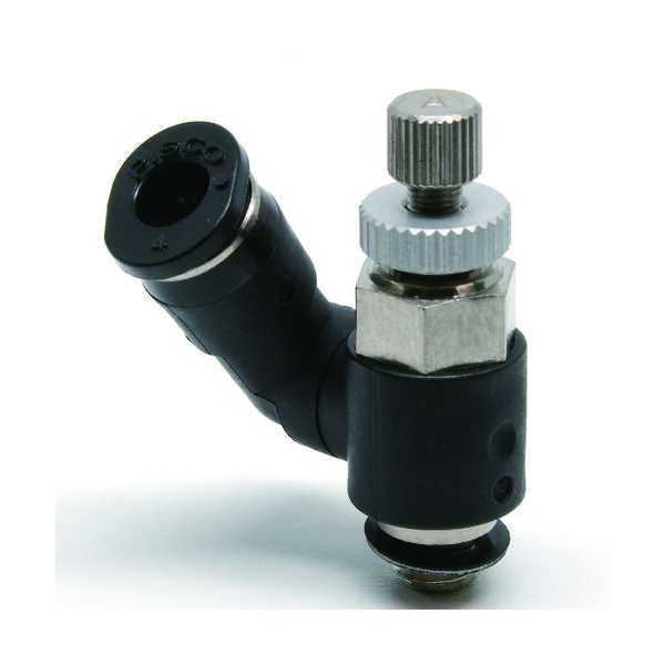 日本ピスコ ピスコ スピードコントローラ フリー メーターアウト制御チューブ4ネジM5X08 JSS4-M5A 1個 290-7925（直送品）