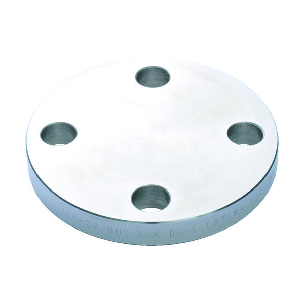 イノック ブラインドフランジ SUS304 BF 10K 15A 304BF10K15A 1個 175-4939（直送品）