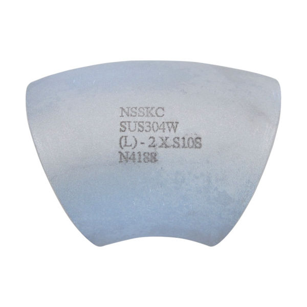 ベンカン機工 S45L10Sステンレス鋼製エルボロング45°80A S45L-10S-80A 1個 160-3922（直送品）