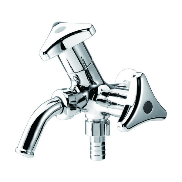 タブチ TBC ユーロス双口横水栓 FL-SPD11 1個 325-5841（直送品）