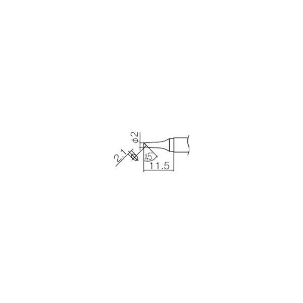 白光 こて先 2BC型 面のみ T12-BCF2 1本(1個) 294-5703（直送品）