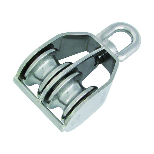 ステンレス 豆ブロック 2車タイプ