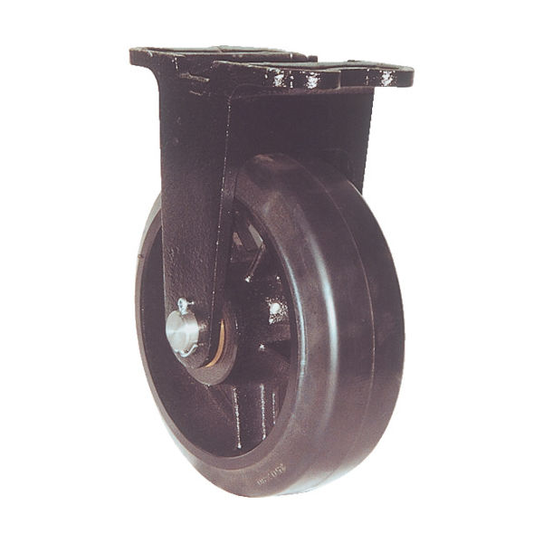 ヨドノ 鋳物重量用キャスター 許容荷重441 取付穴径15mm MHA-MK200X75 1個 305-3156（直送品）
