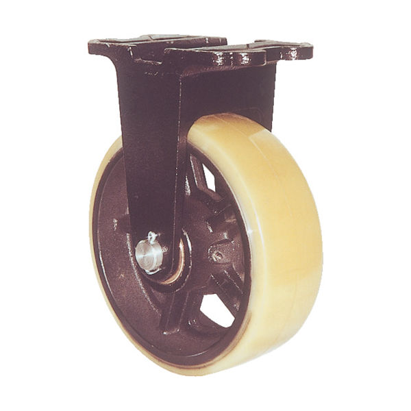 ヨドノ 鋳物重量用キャスター 許容荷重1470 取付穴径18mm MUHA-MK300X100 1個 305-3270（直送品）