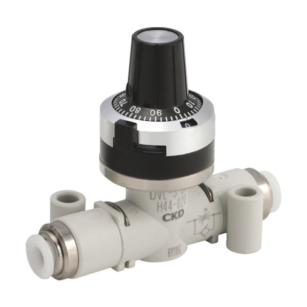 CKD ダイヤル付ニードルバルブ DVLシリーズ DVL-S-10-H88-400 1個 332-5008（直送品）