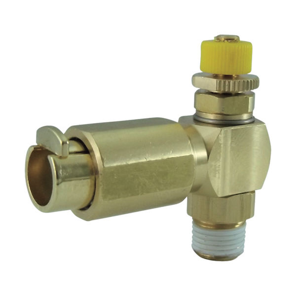 千代田通商 チヨダ タッチHスピードコントローラα(金属)メーターアウト6mm・R1/8 C6-01SCH-O 1個 330-7701（直送品）