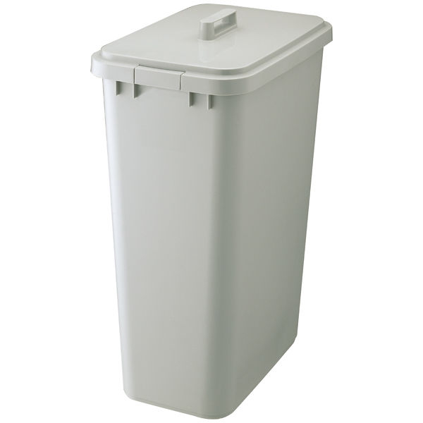 リス 角ペール 95L ゴミ箱 グレー 1個（90Lゴミ袋対応）シンプル