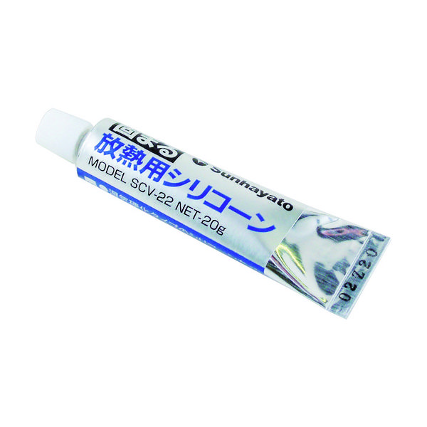 サンハヤト 1液型室温硬化タイプ固まる放熱用シリコン SCV-22 1本(1個) 327-5329（直送品）