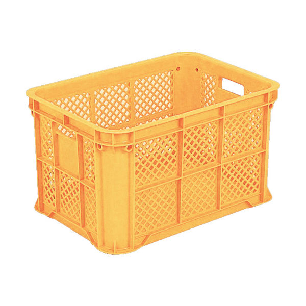 三甲 サンコー スタッキングコンテナー 104802 サンテナーB#50(ミミナシ、2持手、2印刷面)オレンジ SK-B50-OR 1個（直送品）