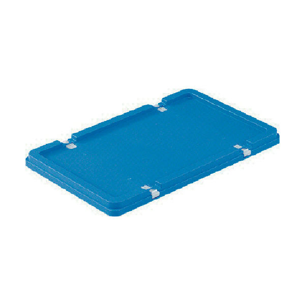 三甲 サンコー ボックス型コンテナー 702402 サンボックス#22フタ ロック付 ブルー SK-22F-F-BL 1枚(1個)（直送品）