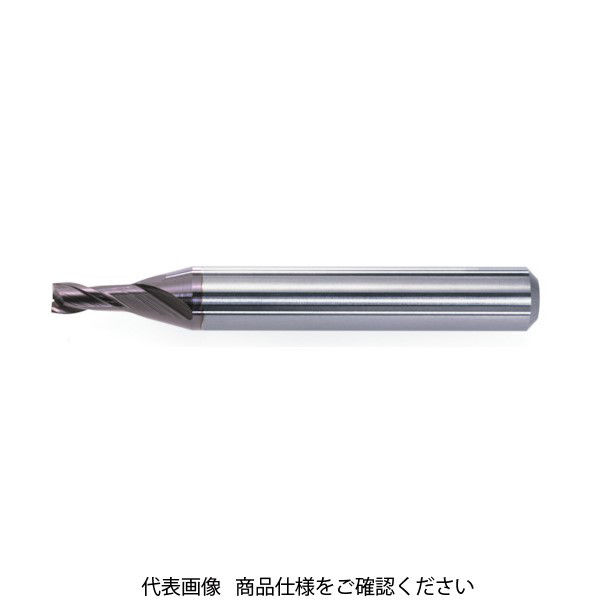 三菱マテリアル 三菱K 2枚刃エムスター汎用 超硬スクエアエンドミルミディアム刃長(M)0.5mm MS2MSD0050 1本 262-2084（直送品）