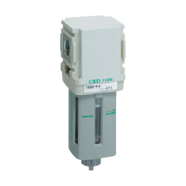CKD エアフィルター F4000-15-W 1個 344-4724（直送品）