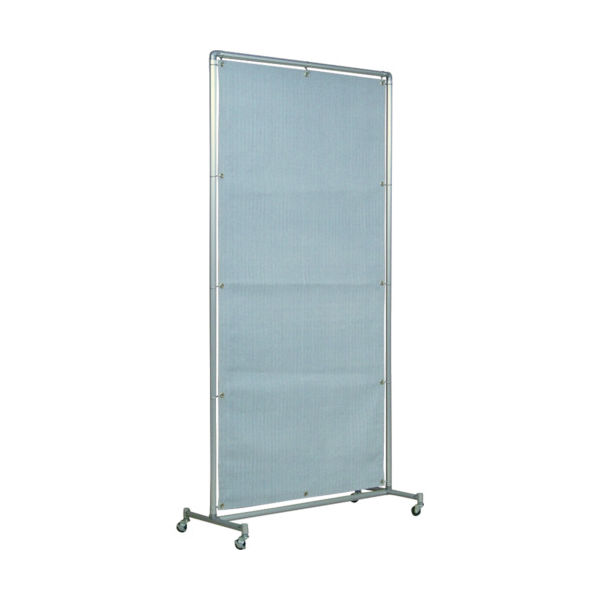 吉野 火花用衝立アルミパイプ 1×2 単体キャスター YS-12SC-BW 1台(1個) 352-8669（直送品）