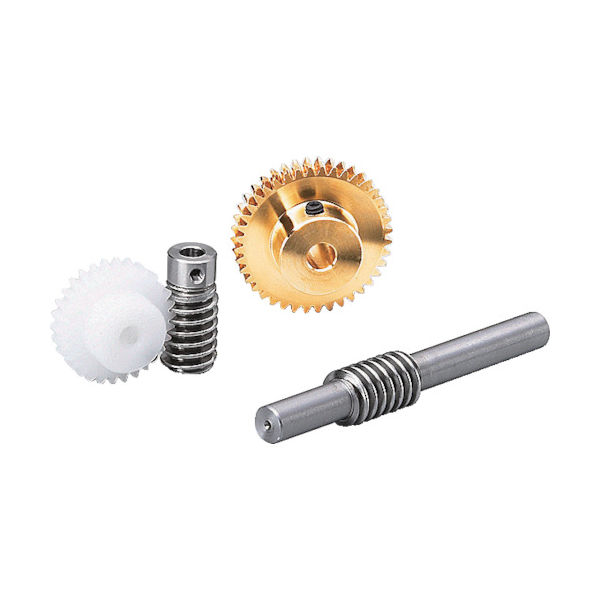 協育歯車工業 KG ウォーム W50SUR1+B モジュール0.5 圧力角20度(並歯) SUS304 精密転造仕上 1個 355-4431（直送品）