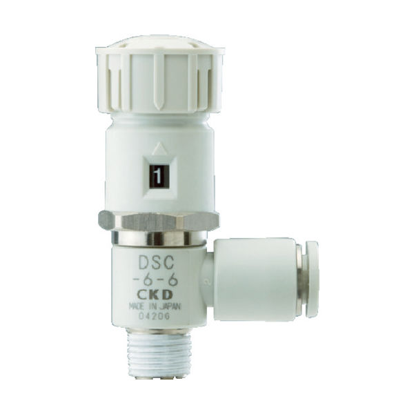 CKD ダイヤル付スピードコントローラ DSC-6-4 1個 376-8601（直送品）