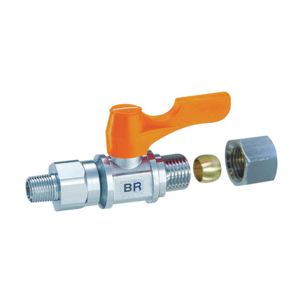 アソー ASOH エースボールRV リングジョイント型 PT1/8XΦ6 BR-7106 1個 382-1960（直送品）