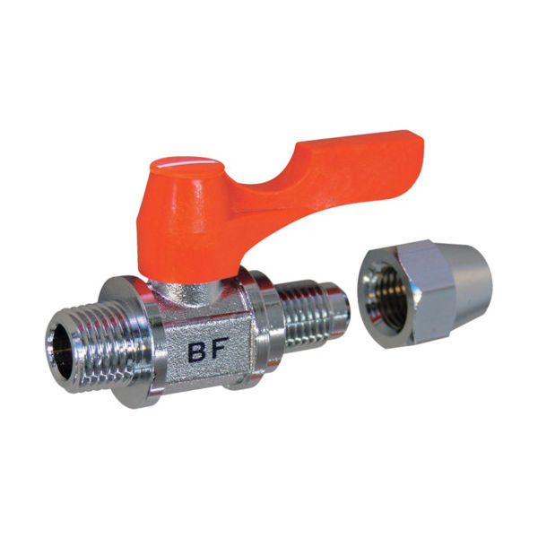 アソー ASOH ボールバルブ エースボール フレアージョイント型 PT1/8×φ6 BF-3106 1個 382-1412（直送品）