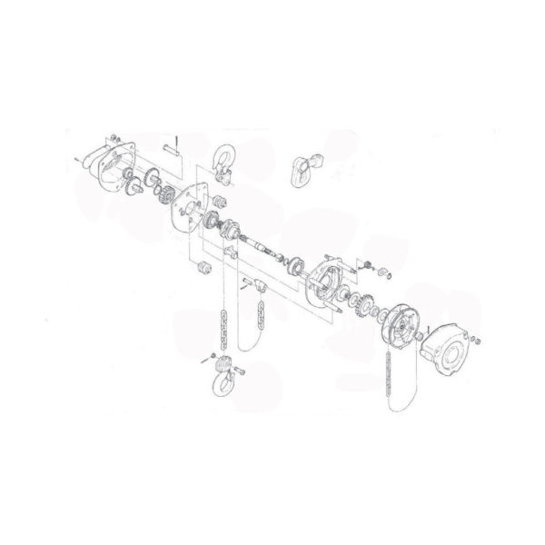 キトー チェーンブロック キトーマイティM3形 CB015用部品 フックラッチ組 C1FA010-10712 1個 390-1262（直送品）